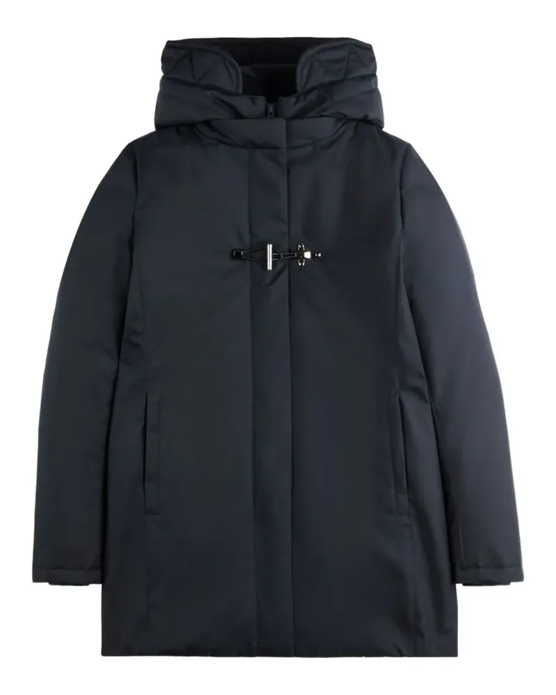 Fay toggle-fastening hooded parka coat - Blau Blau
