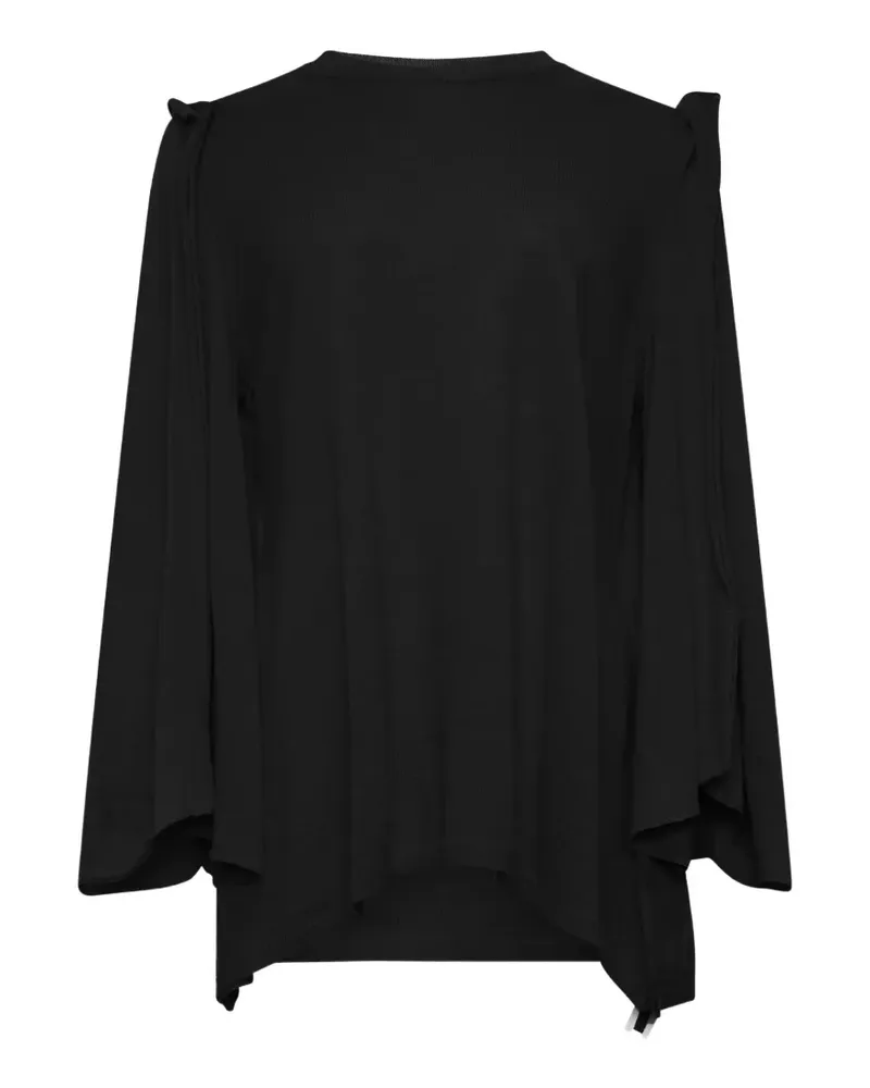 Comme des Garçons Pullover mit drapiertem Detail - Schwarz Schwarz