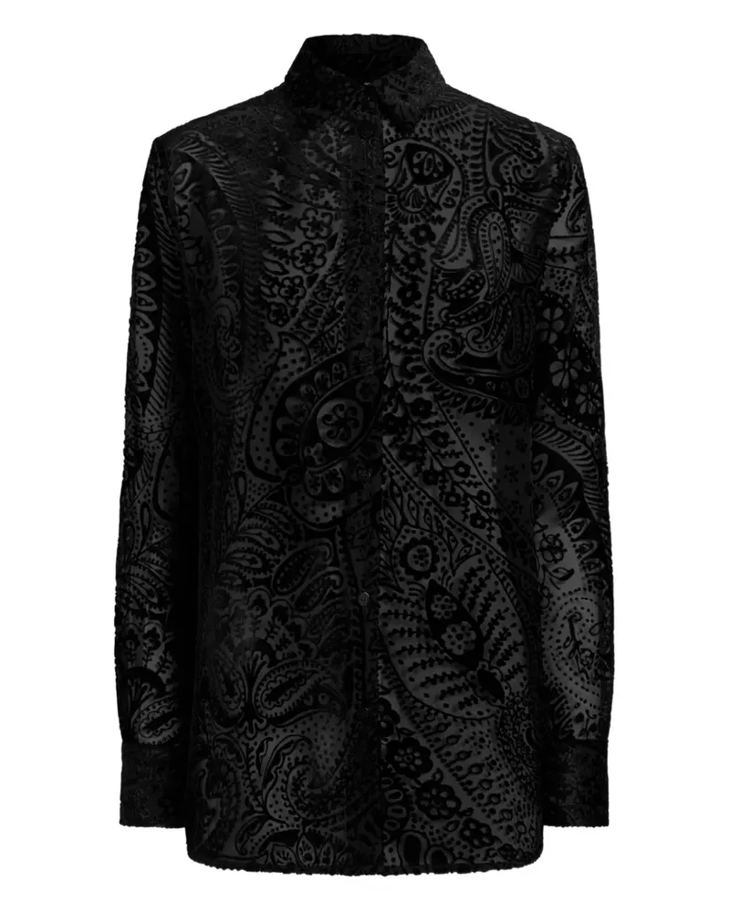Etro floral paisley shirt - Schwarz Schwarz