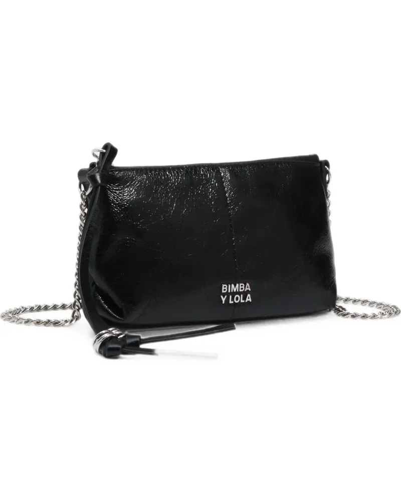 BIMBA Y LOLA Mini Tasche aus Leder - Schwarz Schwarz