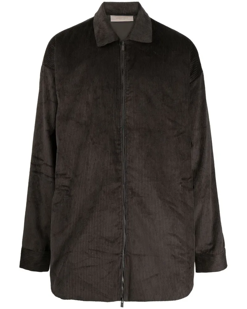 Fear of God Hemdjacke mit Reißverschluss - Schwarz Schwarz