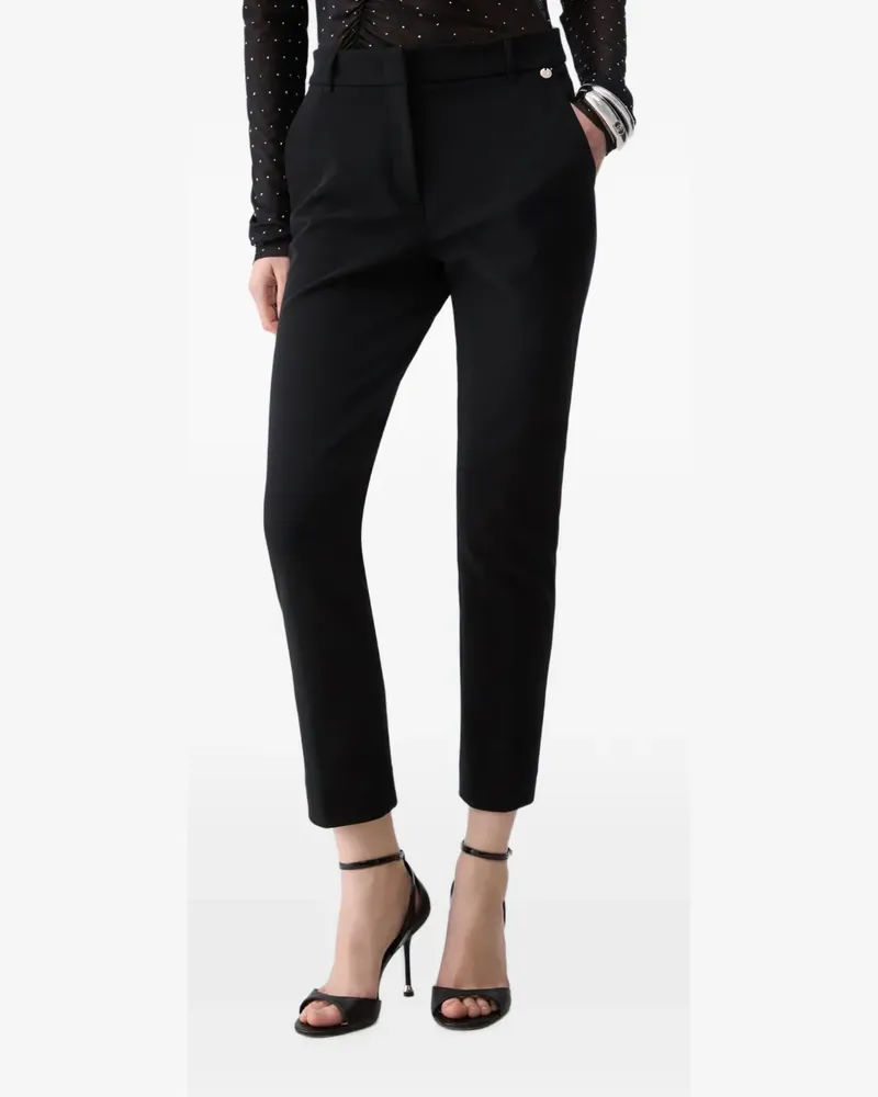 Liu Jo Ottoman Zigarettenhose - Schwarz Schwarz