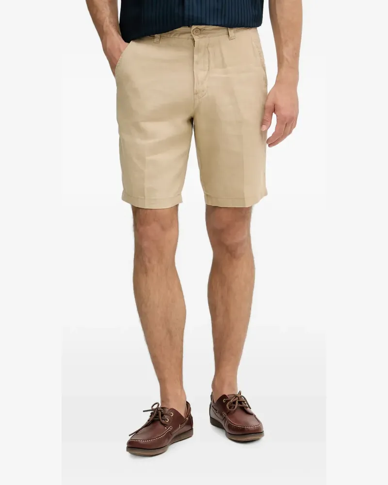 Benetton pressed-crease shorts - Nude Nude