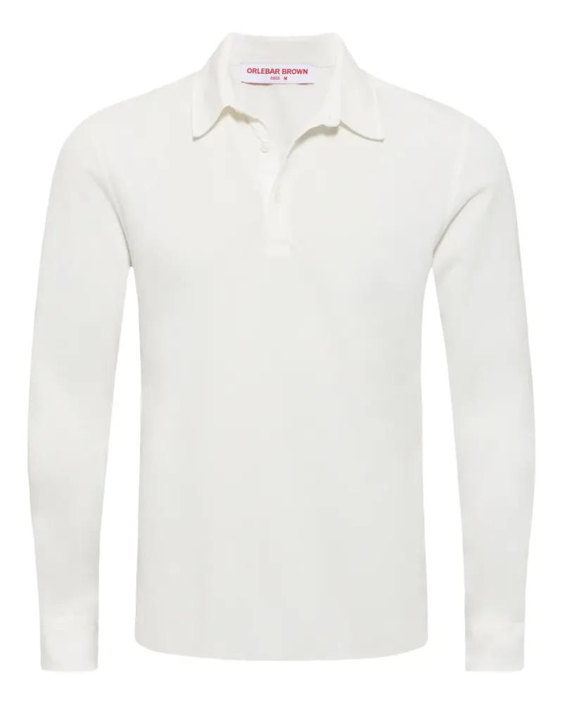 Orlebar Brown Garfield long-sleeved polo shirt - Weiß Weiß