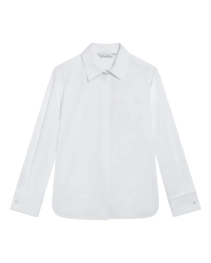 Max Mara Langärmeliges Hemd - Weiß Weiß