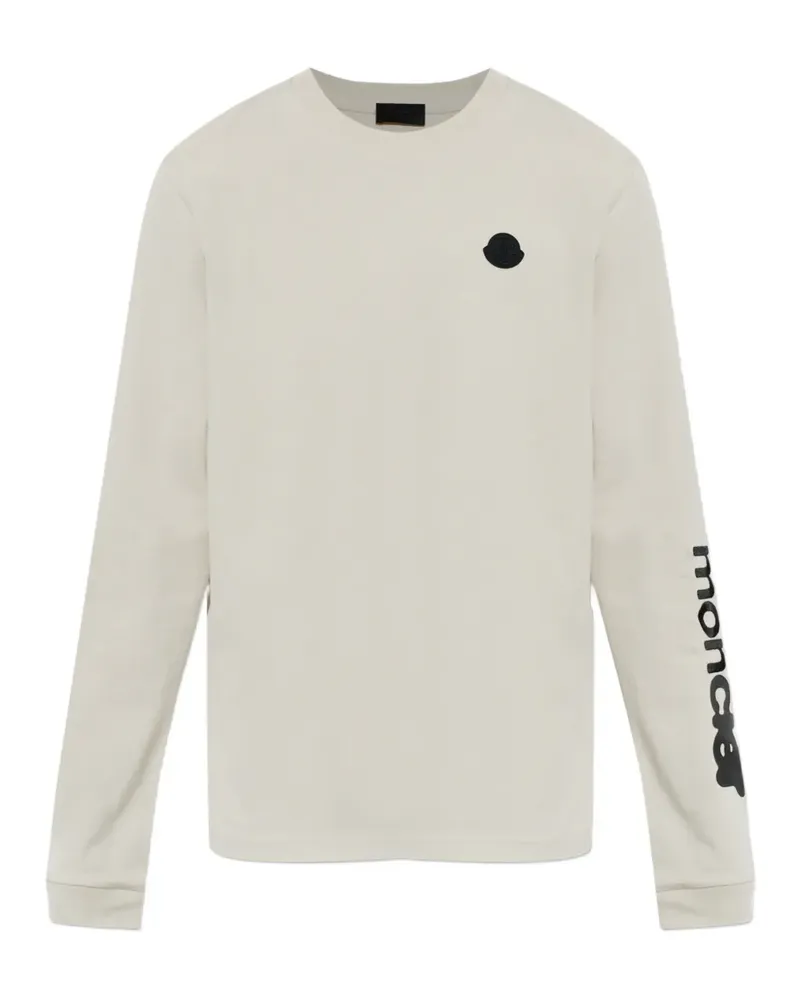 Moncler logo-patch T-shirt - Nude Nude