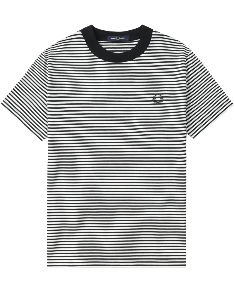 Fred Perry Gestreiftes T-Shirt - Blau Blau