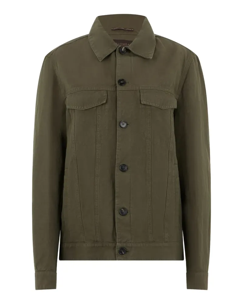 Slowear button-up denim jacket - Grün Grün