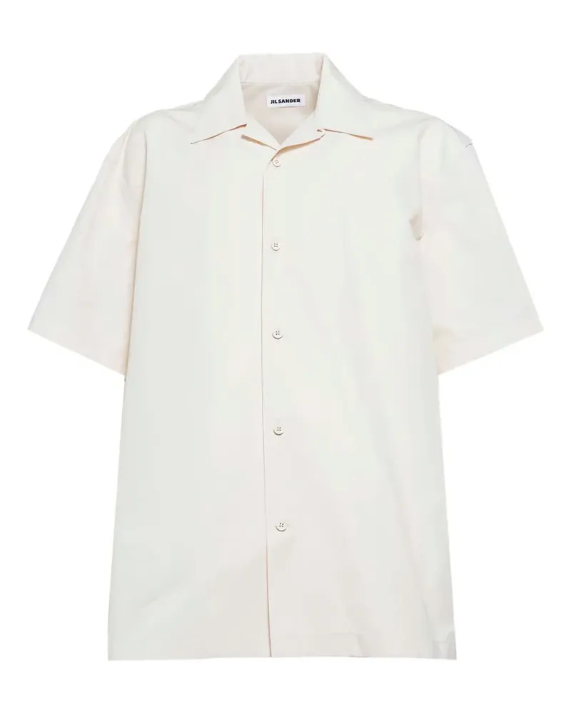 Jil Sander Hemd aus Popeline - Weiß Weiß