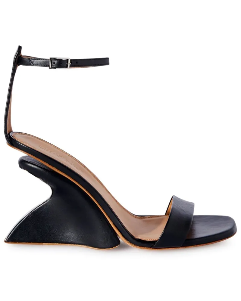 OFF-WHITE Jug Sandalen mit Wedge-Absatz - Schwarz Schwarz