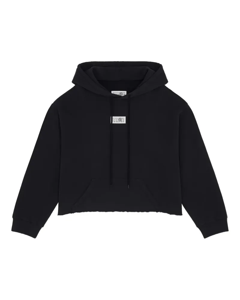 Maison Margiela Ungesäumter Hoodie - Schwarz Schwarz