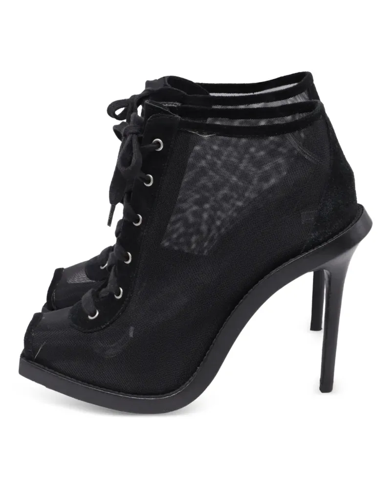 Versace mesh lace-up sandals - Schwarz Schwarz