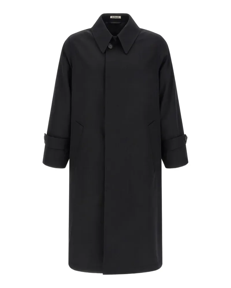 AURALEE gabardine wool trench coat - Schwarz Schwarz