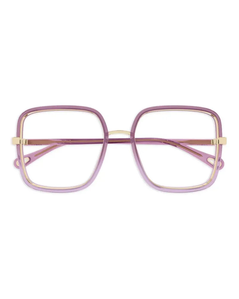 Chloé Brille mit eckigem Gestell - Violett Violett