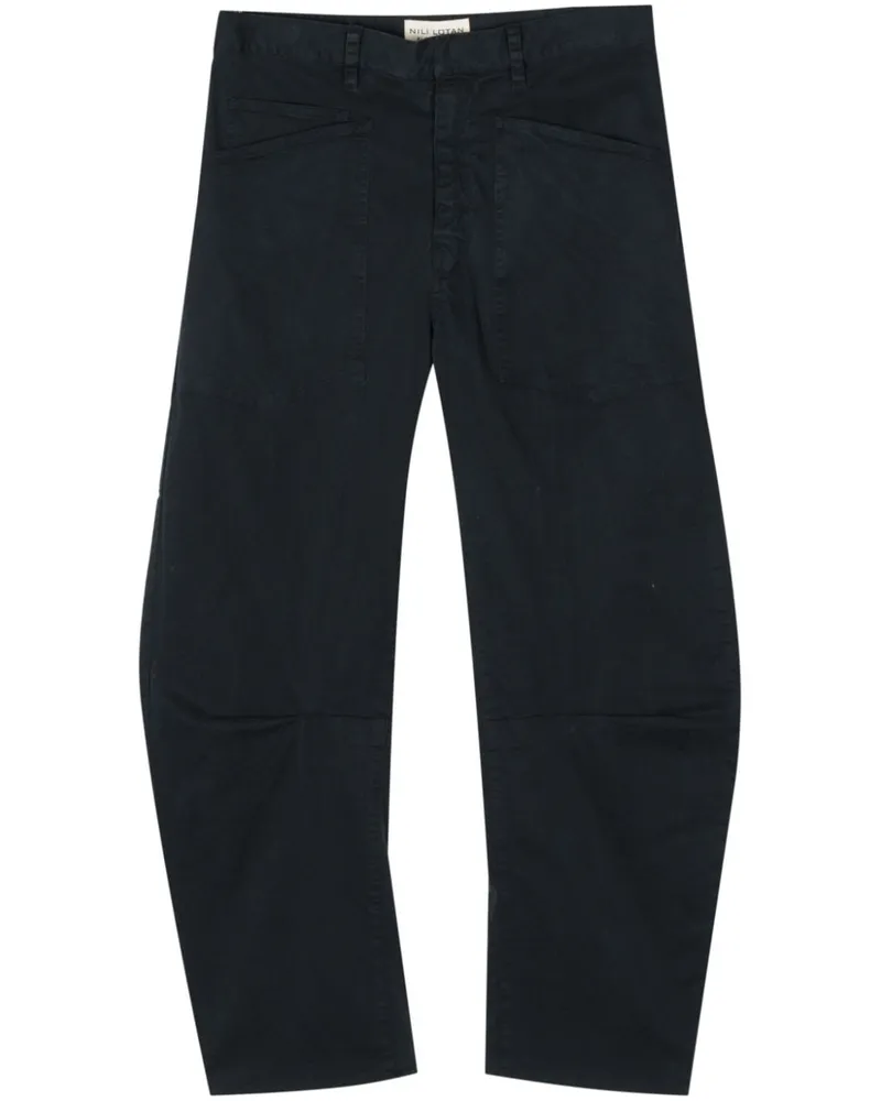 Nili Lotan Hose mit weitem Bein - Blau Blau