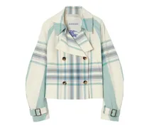 cropped check Ladybrook trench jacket - Nude
