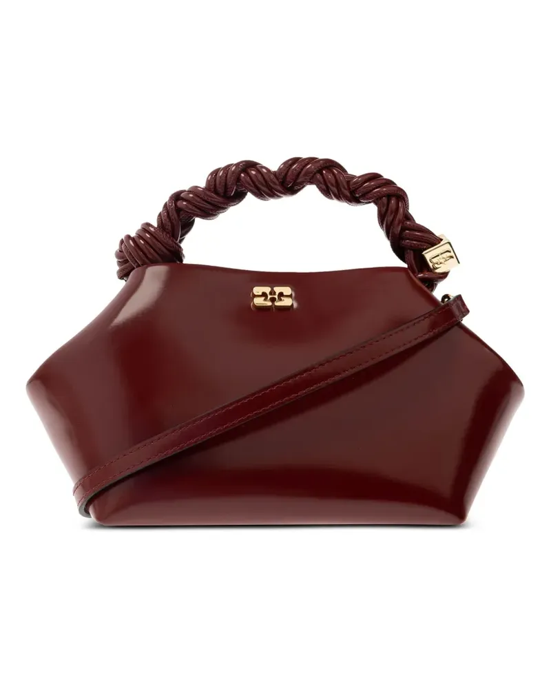 Ganni Clutch mit verdrehtem Henkel - Rot Rot