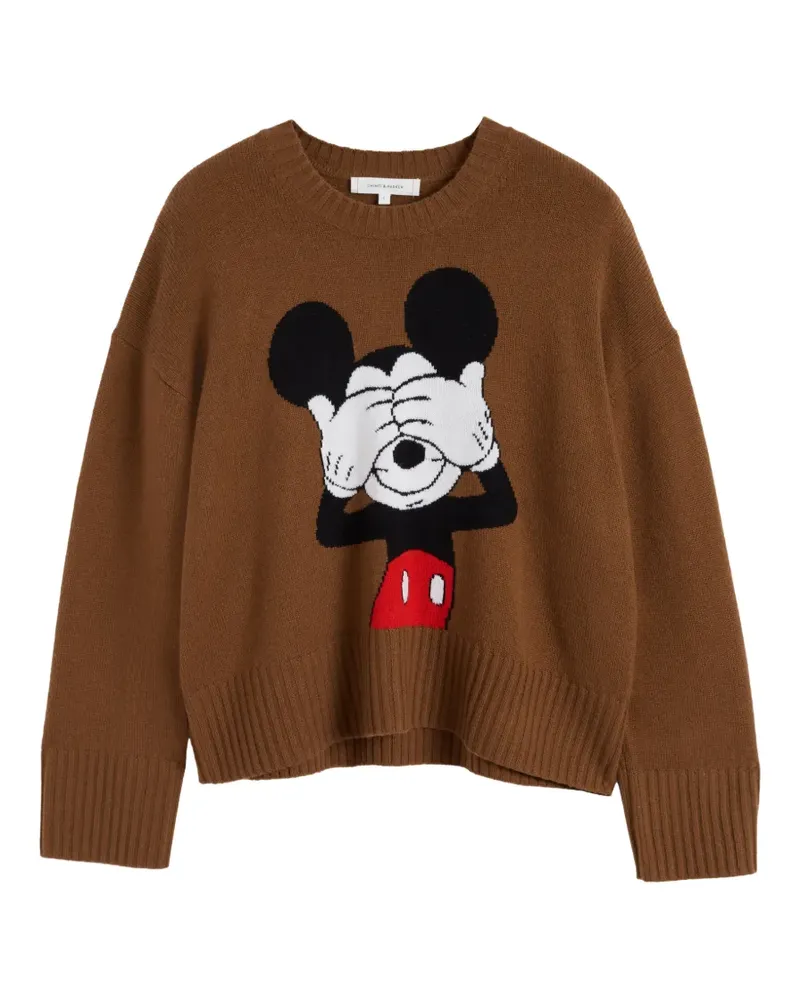 Chinti & Parker Peekaboo Mickey Pullover - Braun Braun