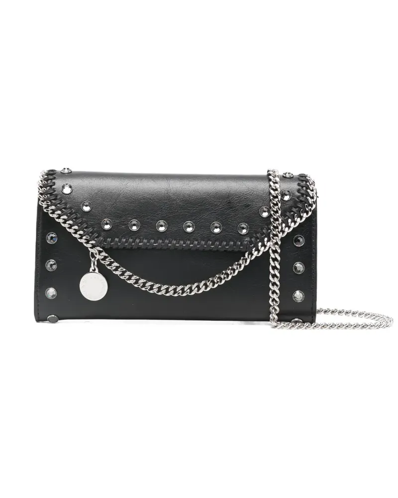 Stella McCartney Falabella studded chain-strap cross body bag - Schwarz Schwarz