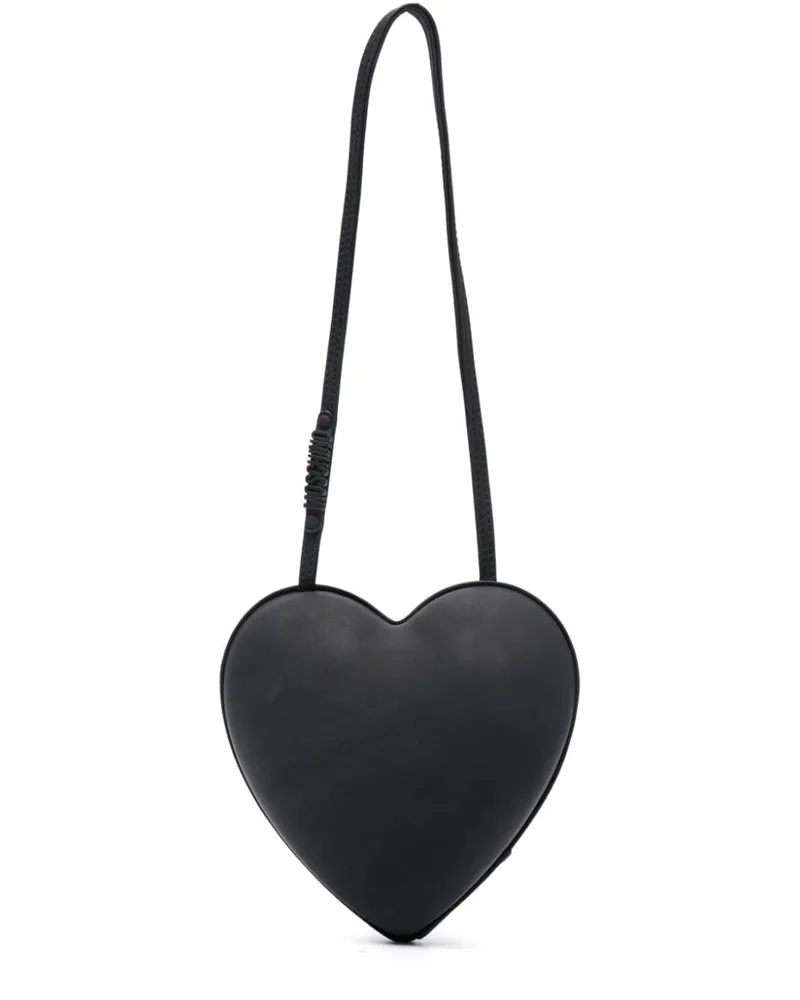 Moschino Heartbeat Schultertasche - Schwarz Schwarz