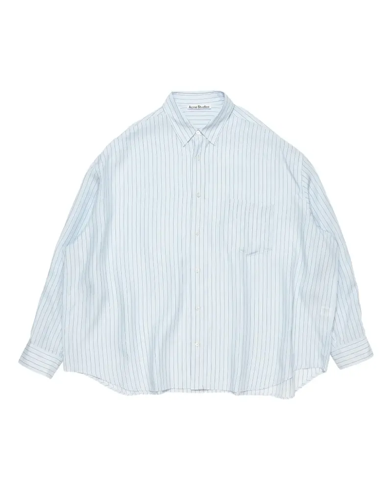Acne Studios striped oversized shirt - Blau Blau