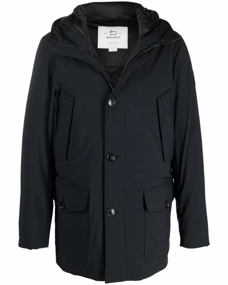 Woolrich Klassischer Daunenparka - Schwarz Schwarz