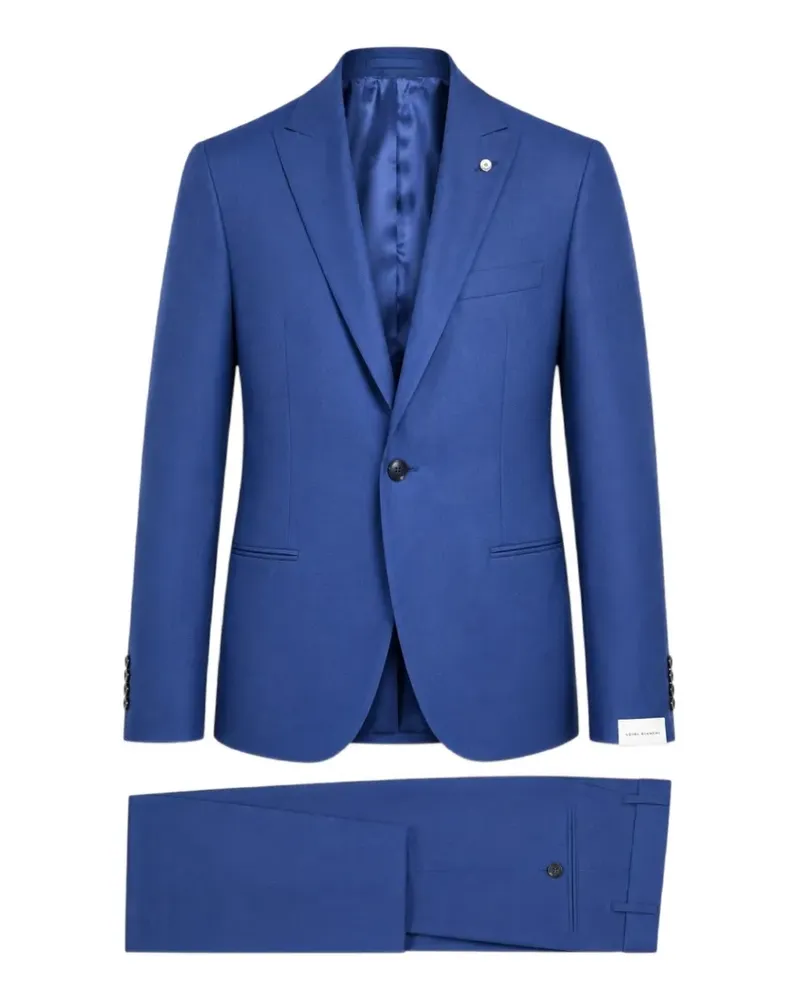 Luigi Bianchi Mantova single-breasted notch-lapel suit - Blau Blau
