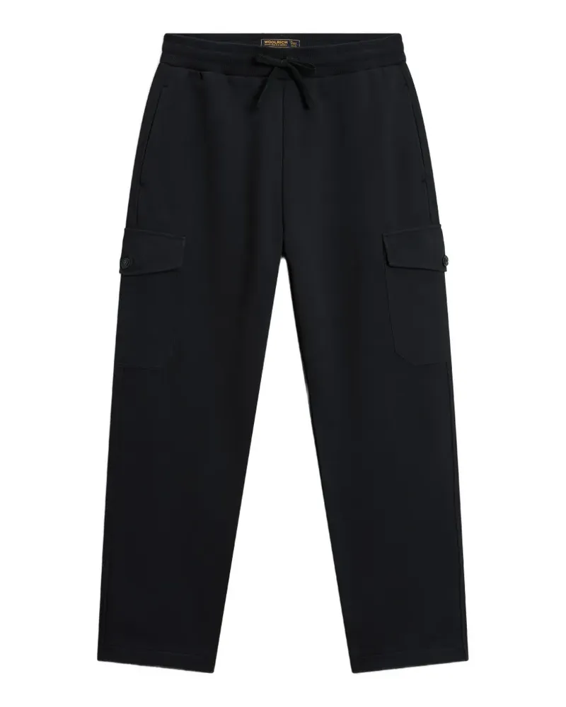 Woolrich Jogginghose mit Fleece-Struktur - Schwarz Schwarz