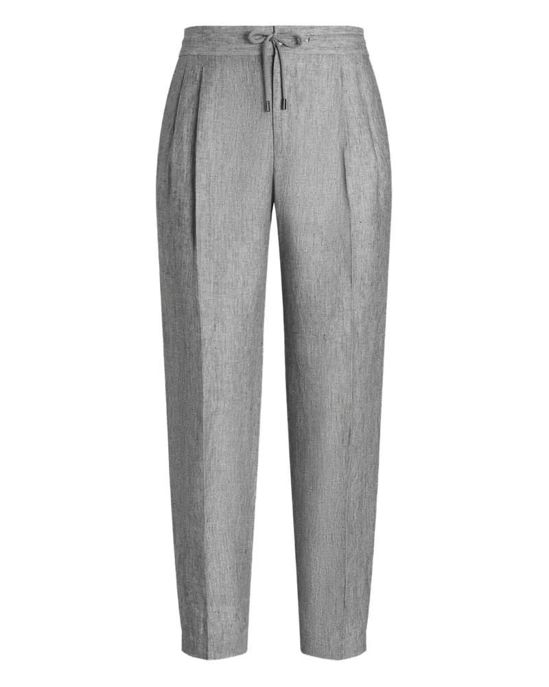 Dolce & Gabbana Hose aus Leinen - Grau Grau
