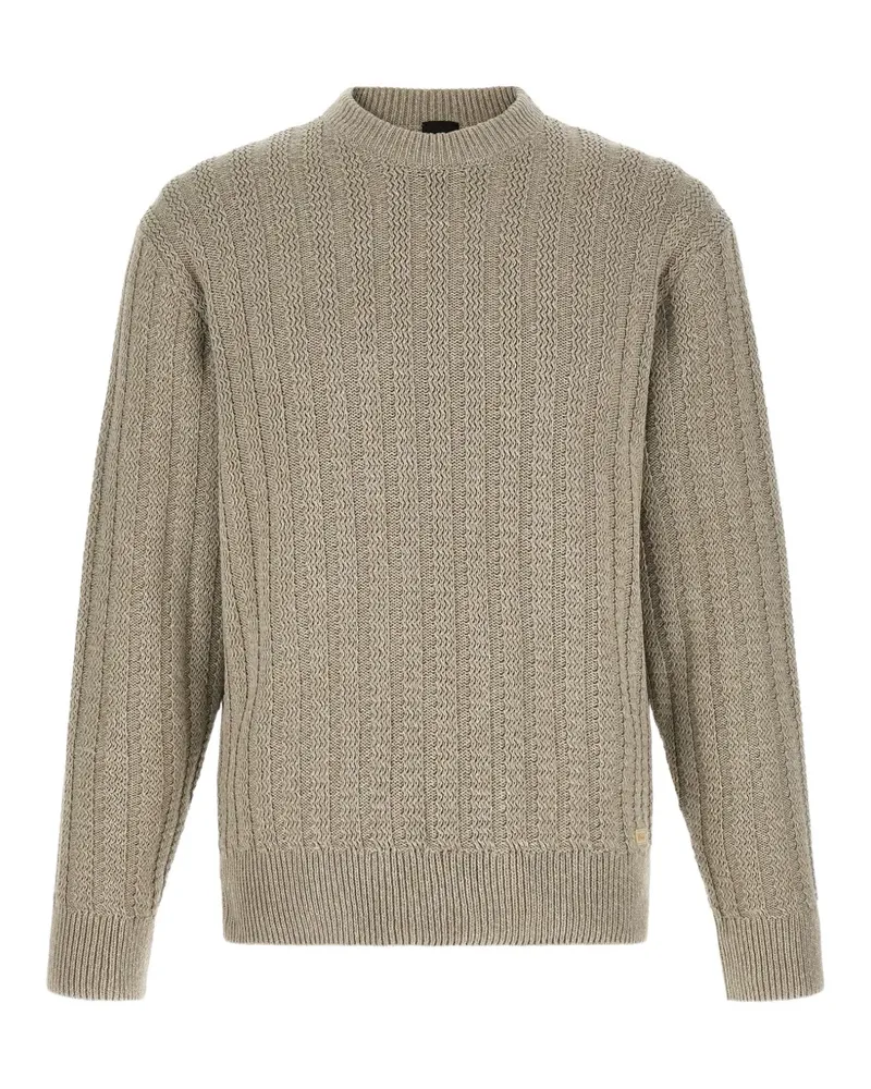 HUGO BOSS Pullover mit Jacquard-Strick - Nude Nude