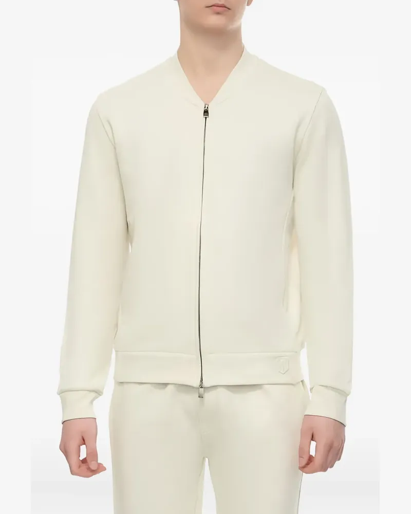 Corneliani Cardigan mit Reißverschluss - Nude Nude