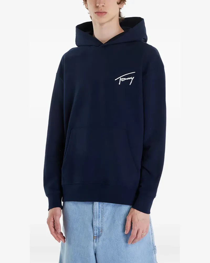 Tommy Hilfiger Hoodie mit Signature-Logo - Blau Blau