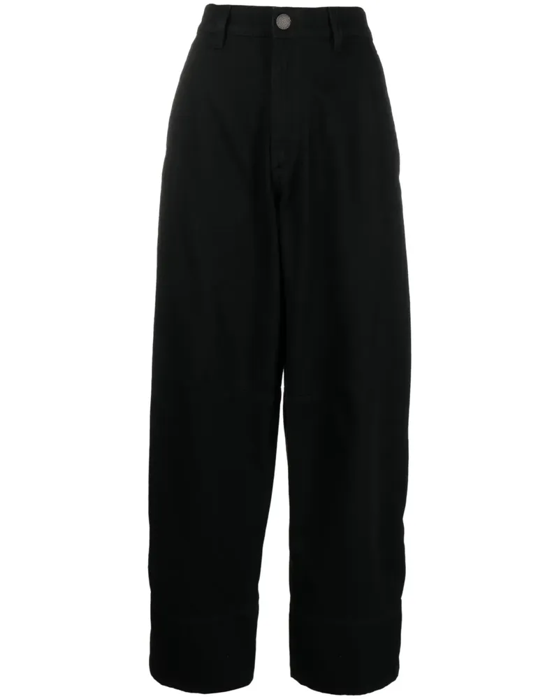 Charles Jeffrey Loverboy Weite Jeans mit Symbolen - Schwarz Schwarz