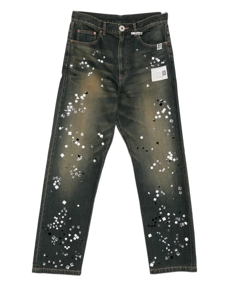 MIHARAYASUHIRO Jeans mit Kristallverzierung - Blau Blau