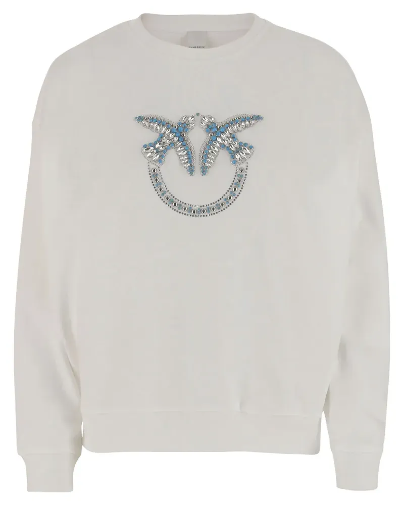 Pinko Verziertes Sweatshirt - Weiß Weiß