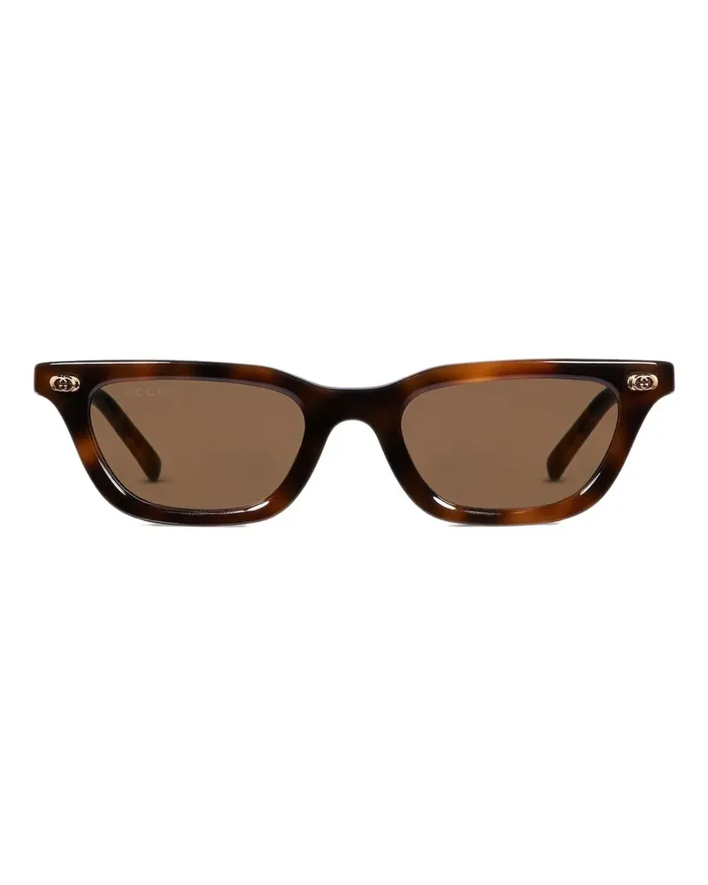 Gucci Sonnenbrille mit Cat-Eye-Gestell - Braun Braun