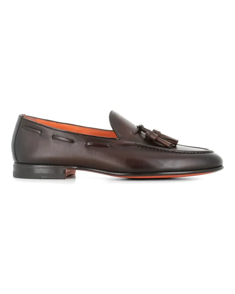 Santoni tassel-detail loafers - Braun Braun