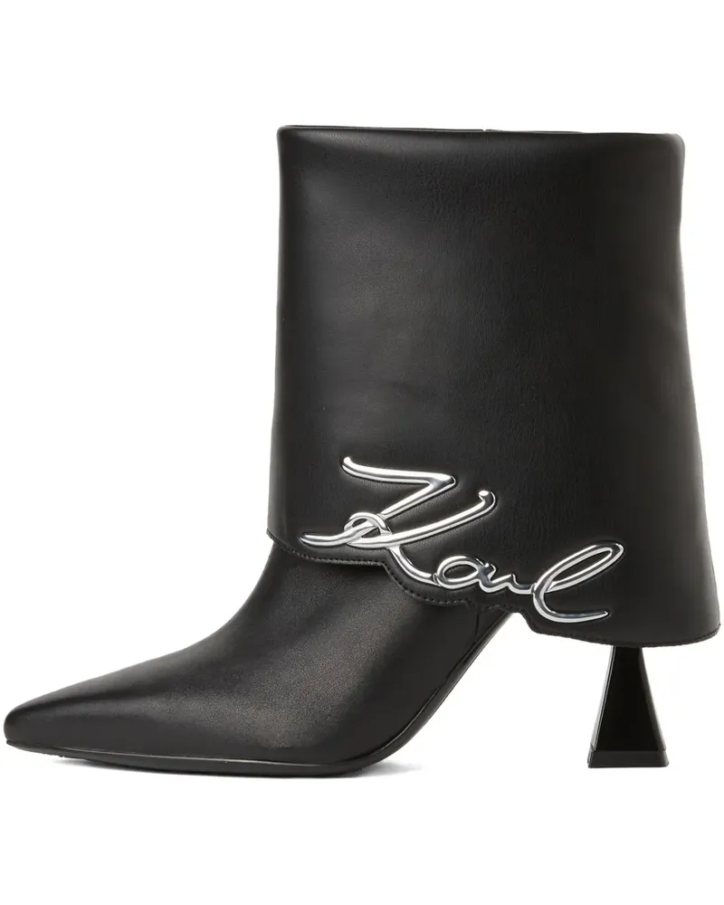 Karl Lagerfeld Debut II Stiefel 100mm - Schwarz Schwarz