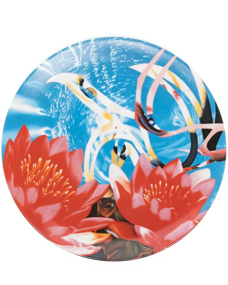 Ligne Blanche Rosenquist Teller aus Porzellan - Blau Blau