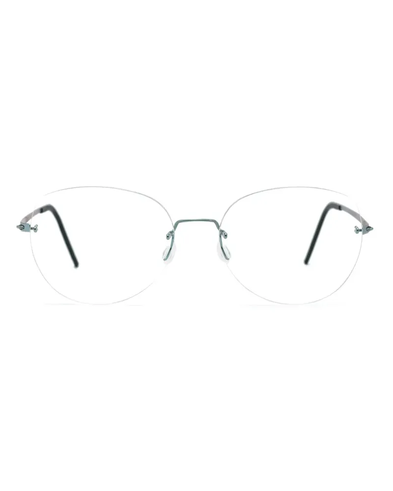 Lindberg 2528 Brille mit rahmenlosen Gläsern - Grau Grau