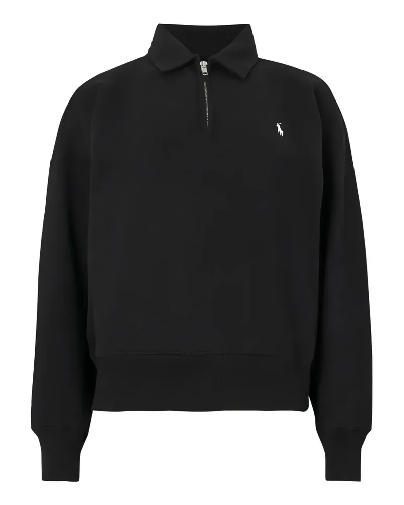 Ralph Lauren Pony motif half-zip sweater - Schwarz Schwarz