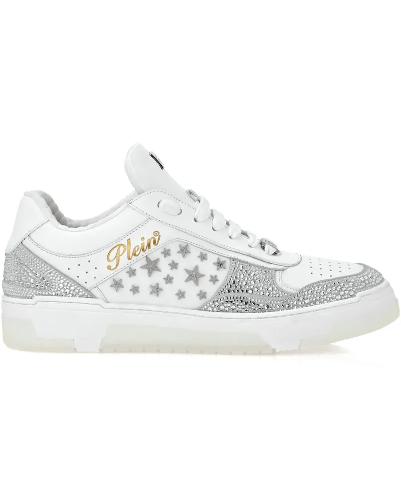 Philipp Plein Sneakers mit Nietenverzierung - Weiß Weiß