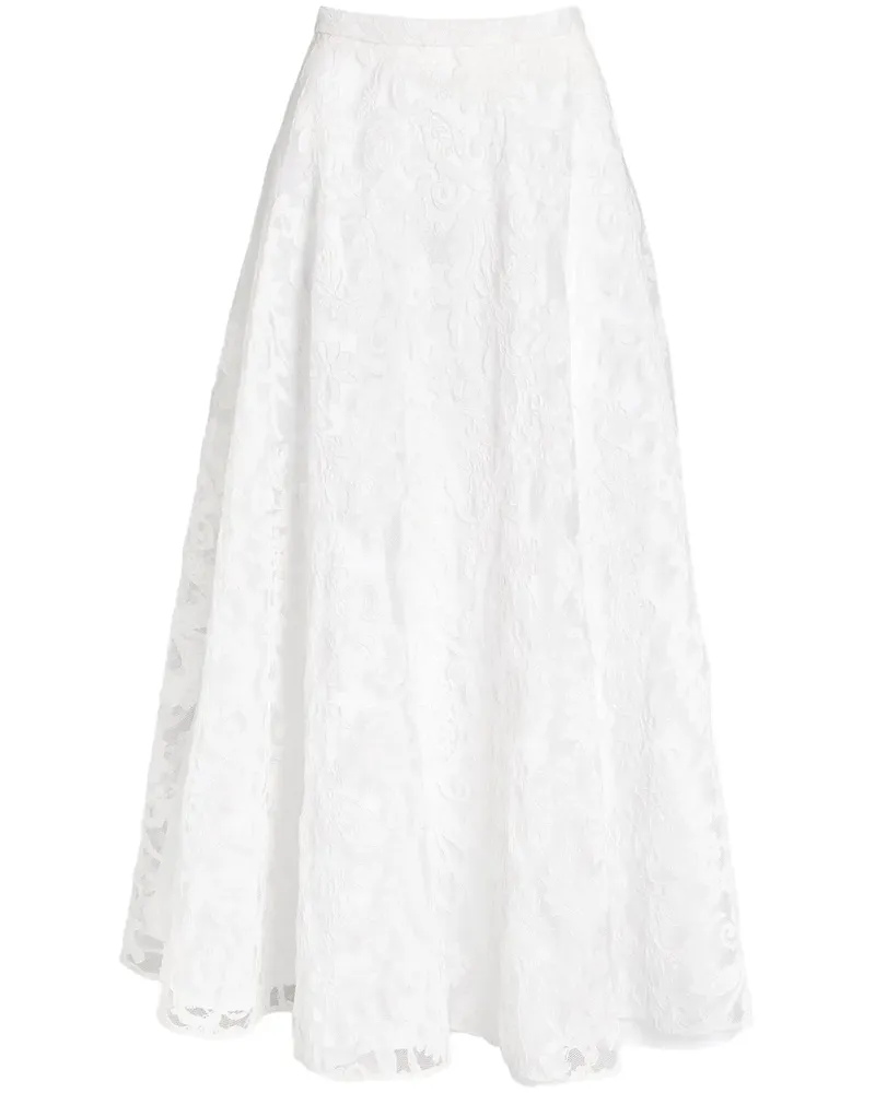 Giambattista Valli Maxirock aus Spitze - Weiß Weiß