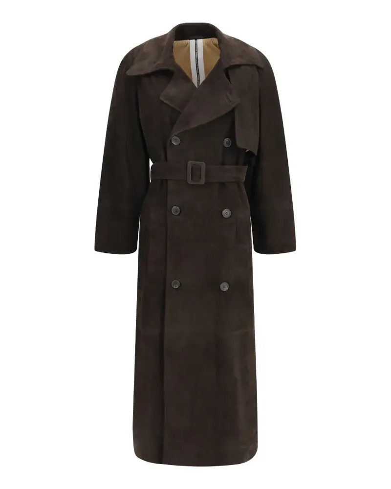 s.w.o.r.d 6.6.44 double-breasted belted coat - Braun Braun