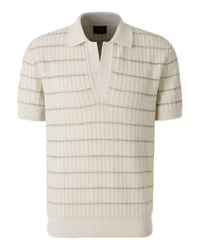 Brioni striped knit T-shirt - Nude Nude