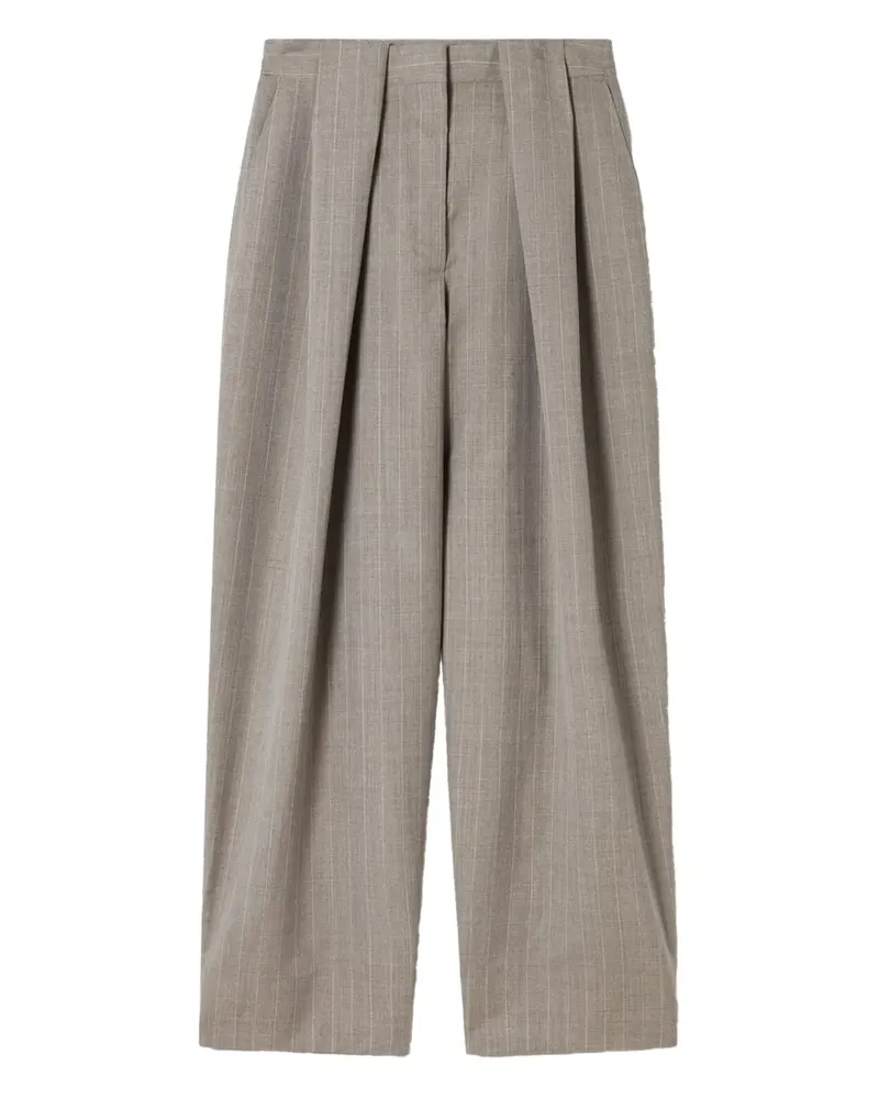 Stella McCartney Bundfaltenhose mit Nadelstreifen - Grau Grau