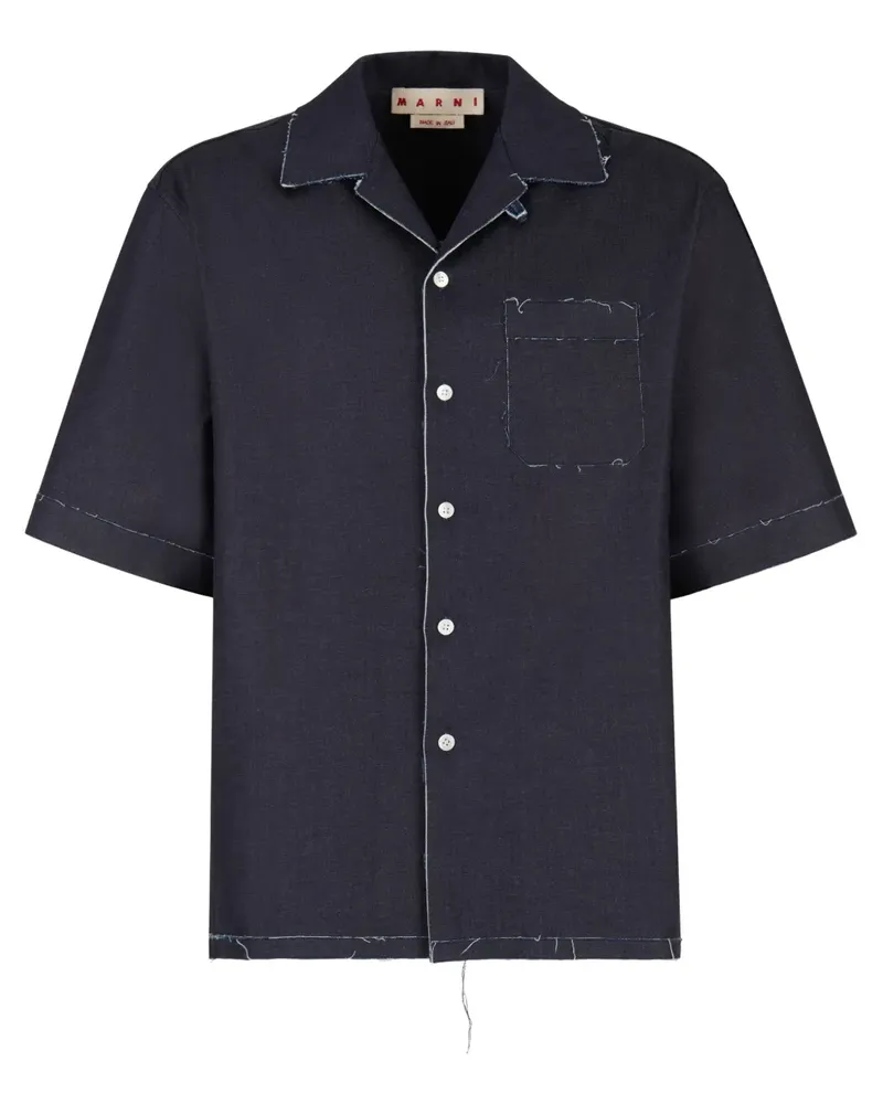 Marni Kurzärmeliges Jeanshemd - Blau Blau
