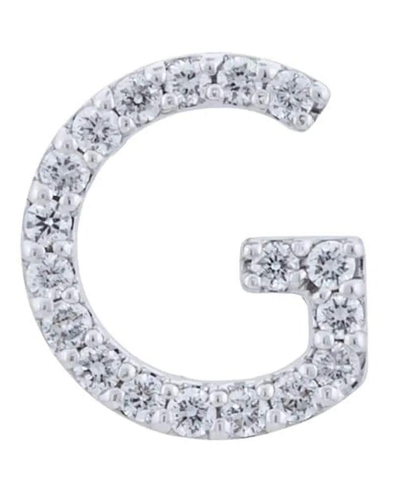 Alinka 18kt ' ID' Weißgoldohrstecker - Metallic Metallic