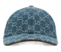 Baseballkappe aus GG Denim - Blau