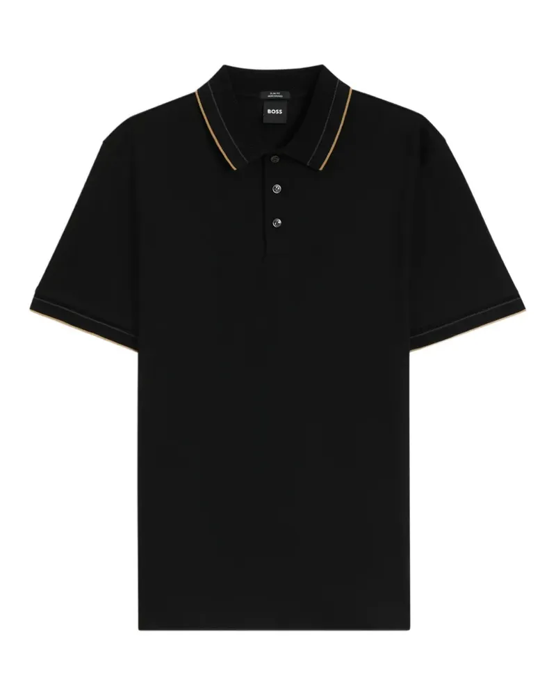 HUGO BOSS Klassisches Poloshirt - Schwarz Schwarz